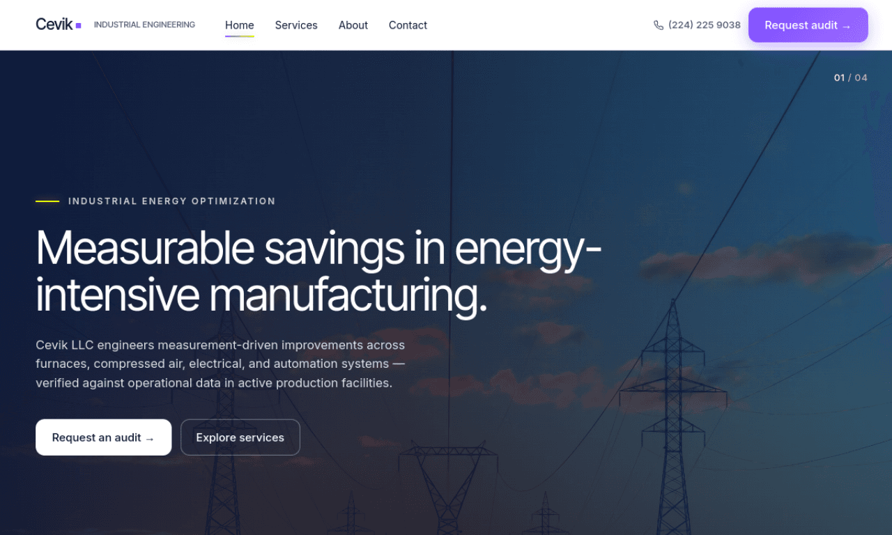 Cevik Energy website
