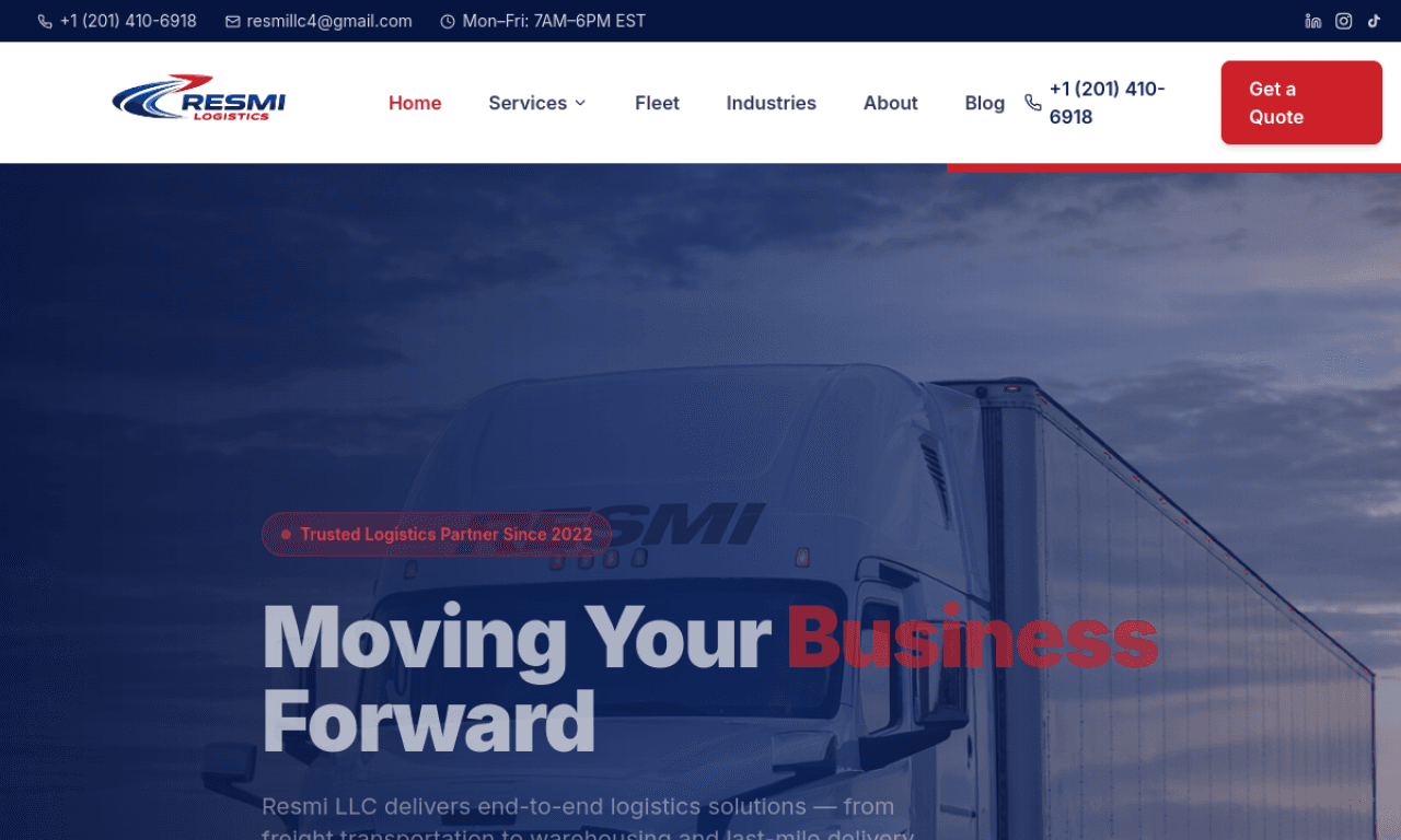 Resmi LLC website